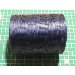 Нитка на метраж вощеная плетеная 1.2 мм ( 104 ) Темно - синяя