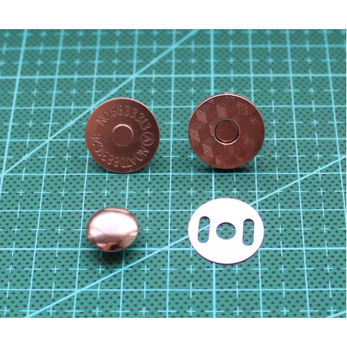 Кнопка магнітна 18 * 2 мм ( 50 ) ( нікель )