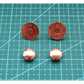 Кнопка магнітна 18 * 2 мм ( 54 ) Золото