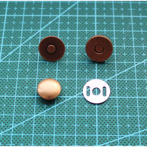 Кнопка магнитная 14 * 2 мм ( 58 ) Антик 