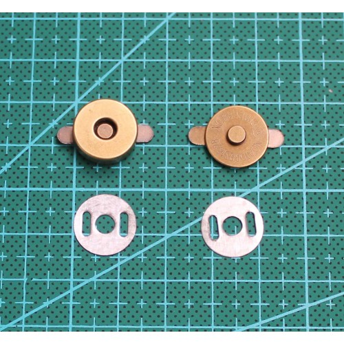 Кнопка магнитная 14*4 мм ( 47 ) антик