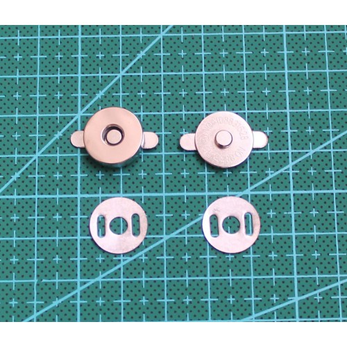 Кнопка магнитная 14*4 мм ( 48 ) никель