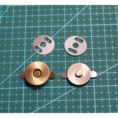 Кнопка магнитная 18*3.5 мм Латунь ( 64 )