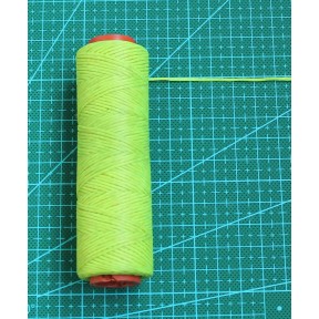 Нитка на метраж вощеная плетеная 1 мм Салатовая 2